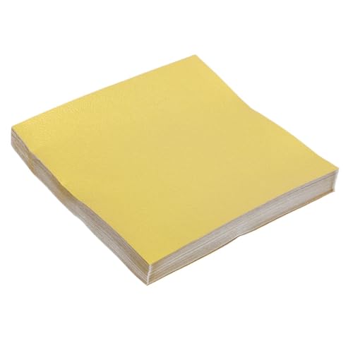 PartyKindom 100 Blatt Glänzendes Origami Papier Einseitig Gold für DIY Bastelprojekte Faltpapier für Erwachsene Handgemachte Kunstwerke und Dekoration von PartyKindom