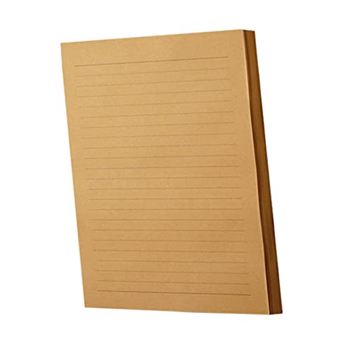 PartyKindom 100 Blatt Retro Kraft Schreibpapier Liniert Elegantes Briefpapier für Notizen Dankesbriefe Gedichte und Kunst für Bürobedarf und Kreative Projekte von PartyKindom