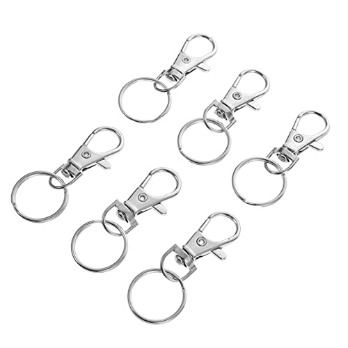 PartyKindom 100 Sätze Schlüsselring Karabiner Legierung DIY Schlüsselanhänger Zubehör für Hunde Hundebuckles Doppelringe für Handwerk und Kreative Projekte PartyKindom 100 Sätze Schlüsselring Karabiner Legierung DIY Schlüsselanhänger Zubehör für Hunde Hundebuckles Doppelringe für Handwerk und Kreative Projekte von PartyKindom