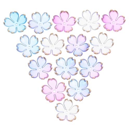 PartyKindom 100 Stück Acryl Spacer Perlen mit Kirschblütenmotiv Blättrige Mini Blumen Langlebig und Glänzend Einfache Fädelung für Armbänder Halsketten Ohrringe Schmuckherstellung PartyKindom 100 Stück Acryl Spacer Perlen mit Kirschblütenmotiv Blättrige Mini Blumen Langlebig und Glänzend Einfache Fädelung für Armbänder Halsketten Ohrringe Schmuckherstellung von PartyKindom