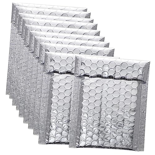 PartyKindom 100 Stück Alu Folien Luftpolster Versandtaschen Selbstklebend für Sicheren Versand und Lagerung von Empfindlichen Gegenständen PartyKindom 100 Stück Alu Folien Luftpolster Versandtaschen Selbstklebend für Sicheren Versand und Lagerung von Empfindlichen Gegenständen von PartyKindom