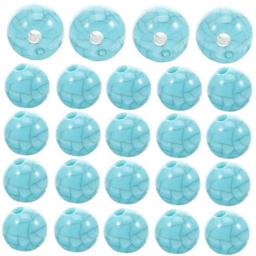 PartyKindom 100 Stück Blaue Türkis Acrylperlen Auffädeln Leichte DIY Schmuckperlen für Armbänder und Bastelprojekte Langlebige Lose Perlen für Kreative Schmuckherstellung PartyKindom 100 Stück Blaue Türkis Acrylperlen Auffädeln Leichte DIY Schmuckperlen für Armbänder und Bastelprojekte Langlebige Lose Perlen für Kreative Schmuckherstellung von PartyKindom