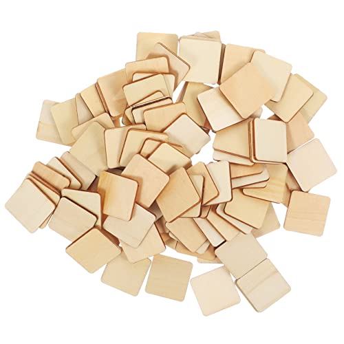 PartyKindom 100 Stück DIY Holz Unfertige Holzblöcke zum Basteln Quadratische Holzscheiben für Kreative Projekte Malen Schnitzen und Dekoration PartyKindom 100 Stück DIY Holz Unfertige Holzblöcke zum Basteln Quadratische Holzscheiben für Kreative Projekte Malen Schnitzen und Dekoration von PartyKindom