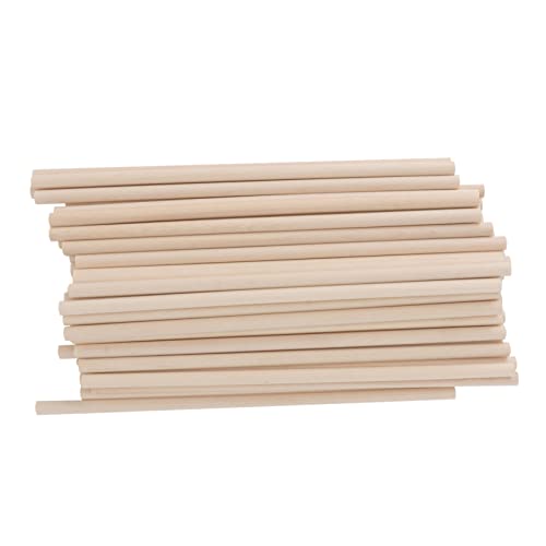 PartyKindom 100 Stück DIY Holzstäbchen für Eiscreme Robuste Runde Holzlatten für Bastelprojekte Wiederverwendbar für Kreative Arbeiten von PartyKindom