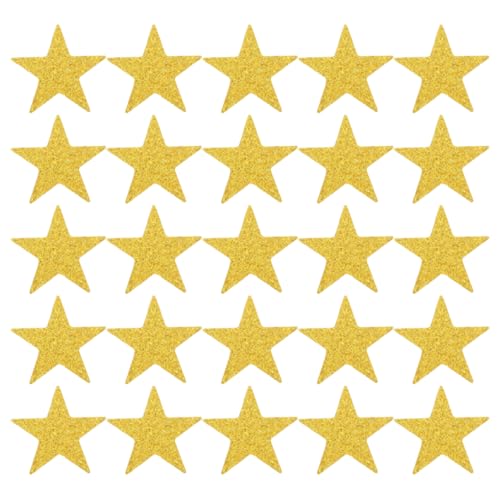 PartyKindom 100 Stück Goldene Stern Papierausschnitte DIY Glitzer Konfetti für Hochzeiten Geburtstagsfeiern und Tischdekorationen Sternform für Kreative Bastelprojekte von PartyKindom