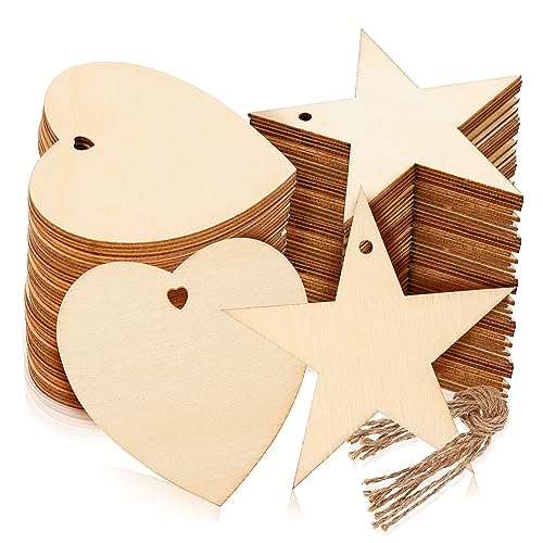 PartyKindom 100 Stück Holzetikett Handwerk dekorativ Stammscheiben zum Basteln Weihnachtsdekorationen Holzausschnitte Holzschild Tags basteln kleine Holzanhänger Bastelanhänger aus Holz PartyKindom 100 Stück Holzetikett Handwerk dekorativ Stammscheiben zum Basteln Weihnachtsdekorationen Holzausschnitte Holzschild Tags basteln kleine Holzanhänger Bastelanhänger aus Holz von PartyKindom
