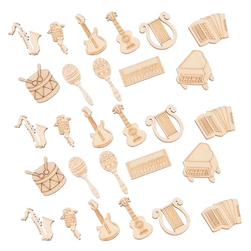 PartyKindom 100 Stück Holzscheiben Musik Instrumente Holzformen Holz DIY Basteln Holzplättchen für Handwerk Dekoration Holzanhänger Musikinstrumente Formen PartyKindom 100 Stück Holzscheiben Musik Instrumente Holzformen Holz DIY Basteln Holzplättchen für Handwerk Dekoration Holzanhänger Musikinstrumente Formen von PartyKindom