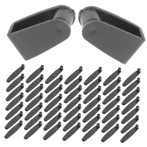 PartyKindom 100 Stück Klappclip Mini Clips Schlüsselbund Karabinerhaken Schlüsselring-verbindungsclip Für Kettencliphaken Keychain -verschluss Haken Schlüsselanhänger Unterstützt Plastik Black von PartyKindom