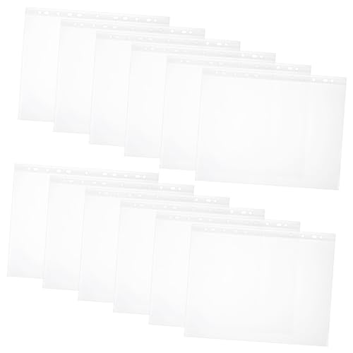 PartyKindom 100 Stück Klarsichthüllen Transparente Dokumentenschutzfolien für Lose Staubdicht für Büro Schule Langlebig Praktisch von PartyKindom