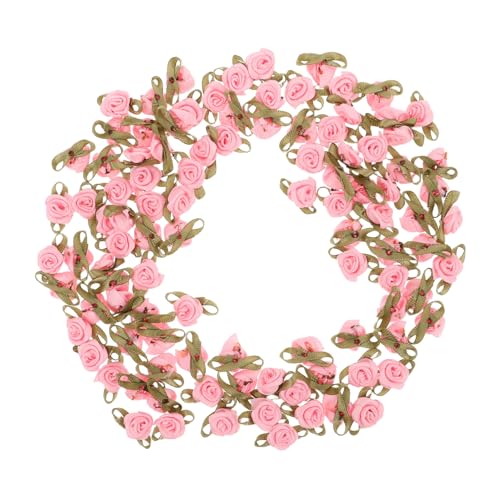 PartyKindom 100 Stück Kleine Bandblumen: Künstliche Rosenband-verzierungen Zum Nähen, Basteln, Haar-accessoires Und Brautdekorationen PartyKindom 100 Stück Kleine Bandblumen: Künstliche Rosenband-verzierungen Zum Nähen, Basteln, Haar-accessoires Und Brautdekorationen von PartyKindom