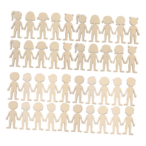 PartyKindom 100 Stück Natürliche Holzfiguren Bastelset Jungen Mädchen Holzscheiben Unbemalt DIY Kreativ Ornamente Kindergarten Lernspielzeug für Basteln Ab Jahre PartyKindom 100 Stück Natürliche Holzfiguren Bastelset Jungen Mädchen Holzscheiben Unbemalt DIY Kreativ Ornamente Kindergarten Lernspielzeug für Basteln Ab Jahre von PartyKindom