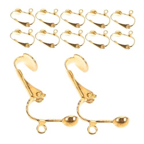 PartyKindom 100 Stück Ohrclip mit Offener Schlaufe Federleichte Ohrclips für DIY Schmuckherstellung Komfortabler Sitz Vielseitig Einsetzbar für Anhänger Goldfarben PartyKindom 100 Stück Ohrclip mit Offener Schlaufe Federleichte Ohrclips für DIY Schmuckherstellung Komfortabler Sitz Vielseitig Einsetzbar für Anhänger Goldfarben von PartyKindom