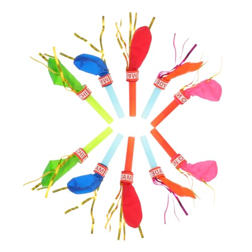 PartyKindom 100 Stück Party Tröten mit Ballon Interaktive Noisemaker aus Robustem Pusten zum Aufblasen und Geräuschemachen für Geburtstagsfeiern und Kindergeburtstagsspielzeug PartyKindom 100 Stück Party Tröten mit Ballon Interaktive Noisemaker aus Robustem Pusten zum Aufblasen und Geräuschemachen für Geburtstagsfeiern und Kindergeburtstagsspielzeug von PartyKindom