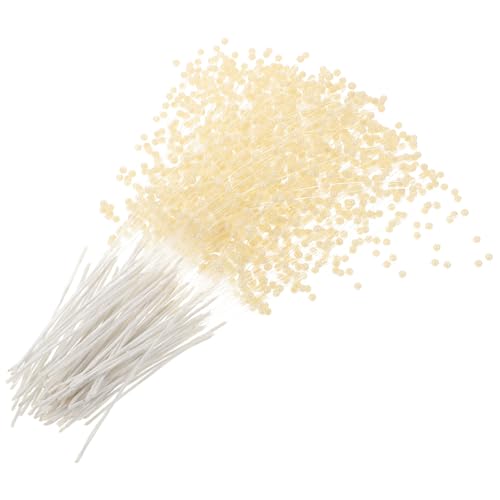 PartyKindom 100 Stück Perlenstrauß Cake Topper Cremige Farbverlaufs Perlen Hochzeitstorten Deko DIY Dessert Backzubehör für Brautsträuße und Festtagsfeiern von PartyKindom