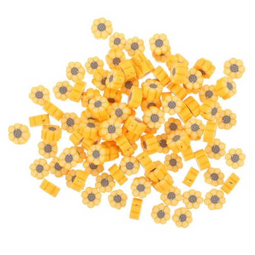 PartyKindom 100 Stück Polymer Clay Perlen Bunte Spacer Beads für DIY Schmuckherstellung Robuste und Langlebige Bastelperlen für Armbänder und Kreative Projekte von PartyKindom