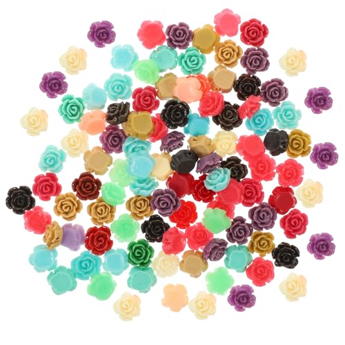 PartyKindom 100 Stück Resin Rosenperlen mit DIY Schmuckperlen für Armbänder Halsketten Ohrringe Basteln Schmuckherstellung Mixfarben PartyKindom 100 Stück Resin Rosenperlen mit DIY Schmuckperlen für Armbänder Halsketten Ohrringe Basteln Schmuckherstellung Mixfarben von PartyKindom