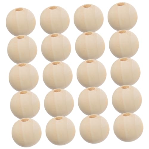 PartyKindom 100 Stück Runde Holzperlen Naturbelassene Bastelperlen für DIY Schmuck Girlanden und Dekoration Holzperlen zum Auffädeln für Kreative Projekte und PartyKindom 100 Stück Runde Holzperlen Naturbelassene Bastelperlen für DIY Schmuck Girlanden und Dekoration Holzperlen zum Auffädeln für Kreative Projekte und von PartyKindom