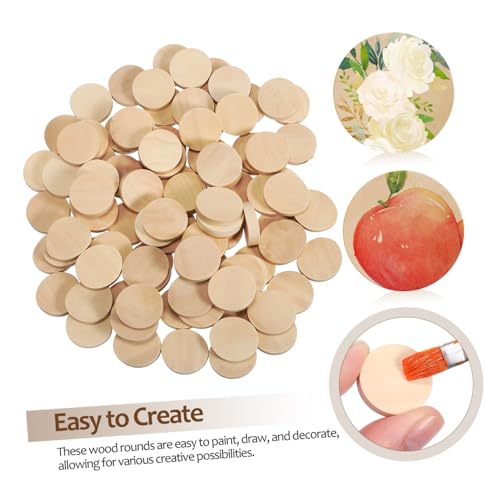 PartyKindom 100 Stück Runde Holzscheiben Unvollendete Holzrohlinge zum Basteln Flache Holzscheiben für DIY Malen Personalisieren und Heimdekoration Vielseitige Holzplättchen PartyKindom 100 Stück Runde Holzscheiben Unvollendete Holzrohlinge zum Basteln Flache Holzscheiben für DIY Malen Personalisieren und Heimdekoration Vielseitige Holzplättchen von PartyKindom