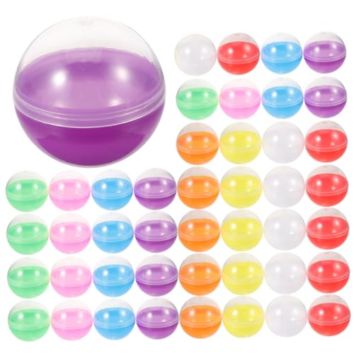 PartyKindom 100 Stück Runde -Schale Süß Füllen Kugeln Runden Favorisieren Sachen Ball Dekoration Leere Runde Kapseln Leere Kapseln Aus Dem Automaten Container Plastik PartyKindom 100 Stück Runde -Schale Süß Füllen Kugeln Runden Favorisieren Sachen Ball Dekoration Leere Runde Kapseln Leere Kapseln Aus Dem Automaten Container Plastik von PartyKindom