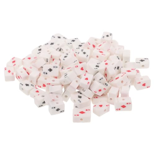 PartyKindom 100 Stück Spielkartenperlen Erwachsene runden Form Spielkartenanhänger Pokerkartenschmuck Lose Perlen Halskette Perlen Tonperlen zur Halskettenherstellung DIY-Perlen Polymer-Ton PartyKindom 100 Stück Spielkartenperlen Erwachsene runden Form Spielkartenanhänger Pokerkartenschmuck Lose Perlen Halskette Perlen Tonperlen zur Halskettenherstellung DIY-Perlen Polymer-Ton von PartyKindom