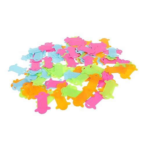 PartyKindom 100 Stück Teiliges Bunte Kunststoff Wickelbretter Große Garnspulen für Wollknäuel Langlebige Praktische Garnwickler für Diy Strickwerkzeug Zuhause Knotenfreie Fadenwicklung von PartyKindom
