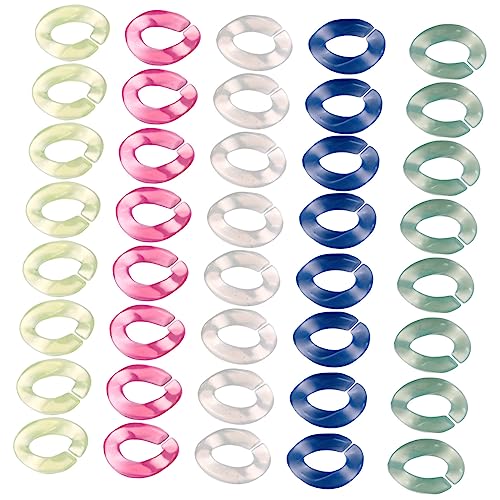 PartyKindom 100 Stück Teiliges DIY Ohrschmuck Bunte Kettenverschlüsse Vielseitige Anhänger für Ohrclips und Taschenketten Einfache Handhabung Farbauswahl von PartyKindom