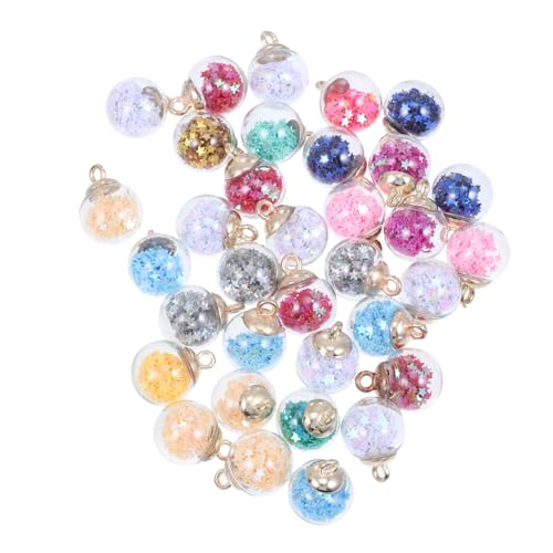 PartyKindom 100 Stück Teiliges Glasperlen Charms Bunte Glaskugeln Anhänger DIY Schmuckherstellung Zubehör für Halsketten Armbänder Ohrringe Schlüsselanhänger und Taschenanhänger PartyKindom 100 Stück Teiliges Glasperlen Charms Bunte Glaskugeln Anhänger DIY Schmuckherstellung Zubehör für Halsketten Armbänder Ohrringe Schlüsselanhänger und Taschenanhänger von PartyKindom