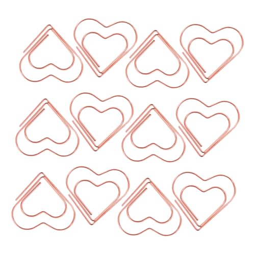 PartyKindom 100 Stück Teiliges Roségold Herz Büroklammern Mini Metall Clips Dekorative Lesezeichen für Dokumente Büro Schule Stilvolles Zubehör zum Organisieren und Sortieren PartyKindom 100 Stück Teiliges Roségold Herz Büroklammern Mini Metall Clips Dekorative Lesezeichen für Dokumente Büro Schule Stilvolles Zubehör zum Organisieren und Sortieren von PartyKindom
