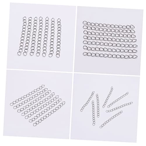 PartyKindom 100 Stück Verlängerungsketten DIY Schmuckzubehör für und Armbänder Langlebig Hautverträglich für Kreative Schmuckherstellung von PartyKindom