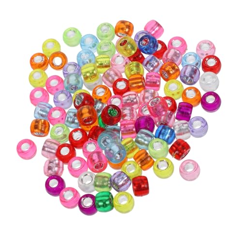 PartyKindom 1000Stücke DIY Handmade Beaded Accessories Barrelperlen für Armbänder und Kunsthandwerk Acryl Designs für Schmuckgestaltung von PartyKindom