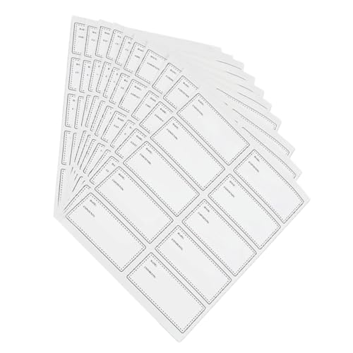 PartyKindom 10Blätter Wasserfeste Etikettenaufkleber für Lebensmittel Handschriftaufkleber für Einmachgläser Praktische Beschriftungen für Büro und Zuhause Aufkleber PartyKindom 10Blätter Wasserfeste Etikettenaufkleber für Lebensmittel Handschriftaufkleber für Einmachgläser Praktische Beschriftungen für Büro und Zuhause Aufkleber von PartyKindom
