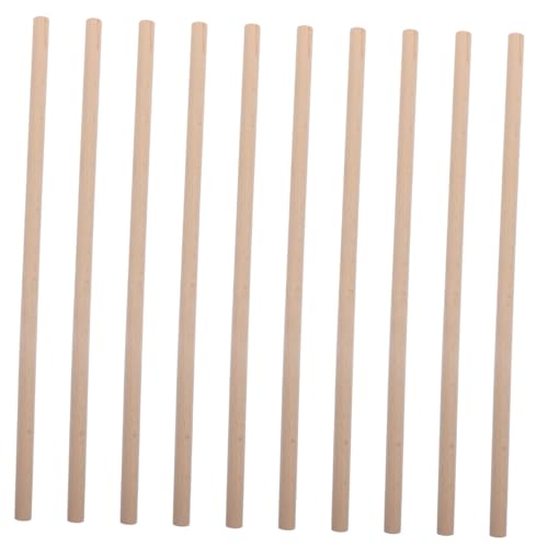 PartyKindom 10Stücke DIY Holz Drumsticks Naturholz für Bastelprojekte Langlebige Holzstäbe für Trommelstöcke und Handarbeiten für Erwachsene von PartyKindom
