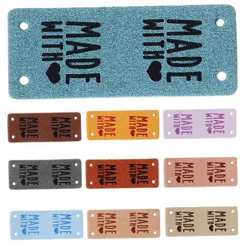 PartyKindom 10Stücke DIY PU Lederetiketten Handgefertigte Nähetiketten für Kleidung Taschen und Accessoires Vielseitige Etiketten für Stricken Häkeln und DIY Projekte Hochwertige PartyKindom 10Stücke DIY PU Lederetiketten Handgefertigte Nähetiketten für Kleidung Taschen und Accessoires Vielseitige Etiketten für Stricken Häkeln und DIY Projekte Hochwertige von PartyKindom