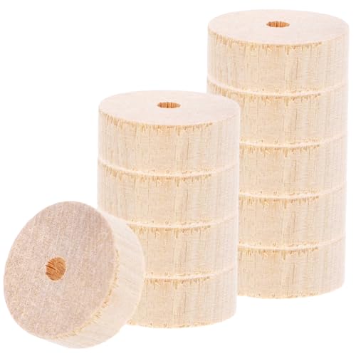 PartyKindom 10Stücke Holzräder für Bastelprojekte Runde DIY Spielzeugräder Robustem Holz für Modellbau und Handwerksideen von PartyKindom