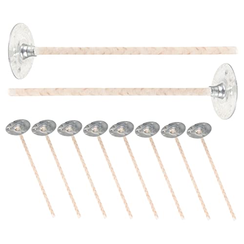 PartyKindom 10Stücke Kerzendochte Baumwolle mit Metallbasis für DIY Kerzenherstellung Kompatibel mit Paraffin und Sojawachs Langlebig und Sicher PartyKindom 10Stücke Kerzendochte Baumwolle mit Metallbasis für DIY Kerzenherstellung Kompatibel mit Paraffin und Sojawachs Langlebig und Sicher von PartyKindom