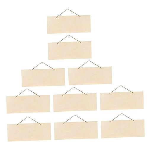 PartyKindom 10Stücke Leere Holzschilder zum Basteln Unvollendete Holzplatten für DIY Dekoration Hochzeits und Weihnachtsprojekte für Kreative Handarbeiten von PartyKindom