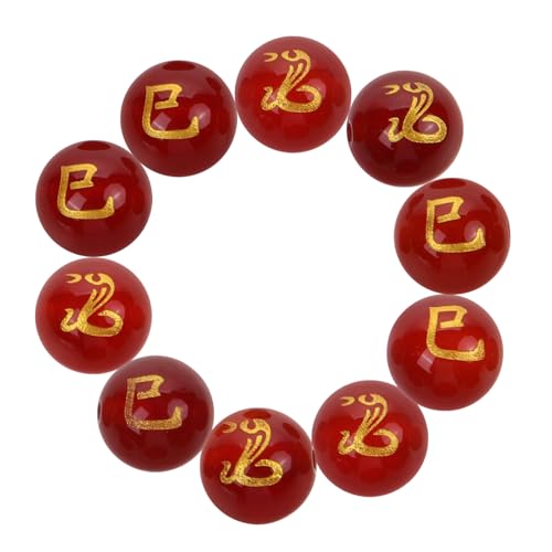 PartyKindom 10Stücke Runde Armbandperlen DIY Schmuckperlen für Armbänder und Lose und Dekorative Perlen für Handwerk und Schmuckgestaltung von PartyKindom