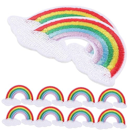 PartyKindom 10Stücke Stickerei Patches für Kleidung Applikationen zur Dekoration und Reparatur Vielseitig Einsetzbar für Taschen Jeans Jacken und Mehr Hochwertige Bügel von PartyKindom