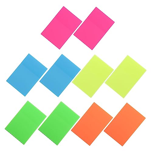 PartyKindom 10Stücke Wiederverwendbare Transparente Klebezettel Pack Praktische Notizen für Schule Büro und Zuhause für Erinnerungen und To Do Listen von PartyKindom