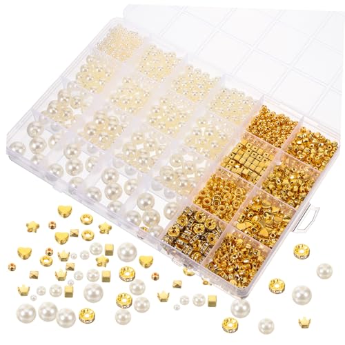 PartyKindom 1170Stücke Acryl DIY Perlen für Schmuckherstellung Kleine Acryl Abstandshalter für Armbänder und Vielseitige Lose Perlen für Bastelprojekte von PartyKindom
