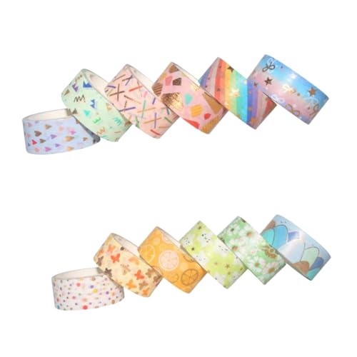 PartyKindom 12 Rollen Goldfolie Washi Tape Dekoratives Masking Tape für DIY Bastelarbeiten Praktische Haftende Klebebänder mit Verschiedenen Mustern Leicht Zuschneidbar und Rückstandsfrei PartyKindom 12 Rollen Goldfolie Washi Tape Dekoratives Masking Tape für DIY Bastelarbeiten Praktische Haftende Klebebänder mit Verschiedenen Mustern Leicht Zuschneidbar und Rückstandsfrei von PartyKindom