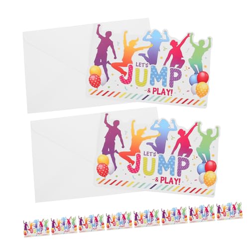 PartyKindom 12 Sätze Party-einladungskarte Geburtstagsfeiereinladungen Geburtstagseinladungen Für Mädchen Einladungskarten Zum Geburtstag Jump-geburtstagseinladungen Papier Weiß PartyKindom 12 Sätze Party-einladungskarte Geburtstagsfeiereinladungen Geburtstagseinladungen Für Mädchen Einladungskarten Zum Geburtstag Jump-geburtstagseinladungen Papier Weiß von PartyKindom