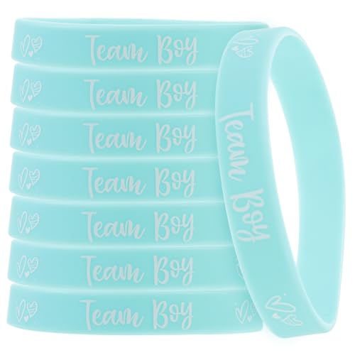 PartyKindom 12 Stück Babyparty Zubehör Gender Reveal Puder Mädchen Armbänder Dekorationen Zur Geschlechtsoffenbarung Freundschaftsarmbänder Armreifen Für Frauen Und Mädchen von PartyKindom