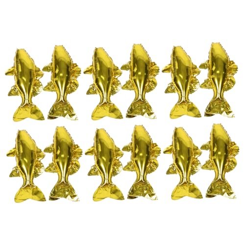 PartyKindom 12 Stück Große Goldfisch Folienballons Leuchtenden Farben Wasserfeste Partydeko für Shower Kindergeburtstag und Strand Motto Einfach Aufblasbar für Kreative Indoor Feiern PartyKindom 12 Stück Große Goldfisch Folienballons Leuchtenden Farben Wasserfeste Partydeko für Shower Kindergeburtstag und Strand Motto Einfach Aufblasbar für Kreative Indoor Feiern von PartyKindom