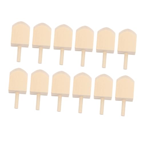 PartyKindom 12 Stück Hanukkah Holz Dreidel Unbemalt Bemalen Höhe Traditionelles Chanukka für Familienfeiern DIY und Festliche Holz von PartyKindom