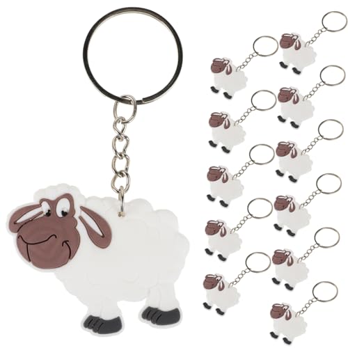 PartyKindom 12 Stück Schlüssel anhänger für Schafe klein Tiere knuddelig Party Schlüsselbund groß Schaf-Taschen-Anhänger Schlüsselanhänger mit Dschungeltier Schafe Charme Zinklegierung Weiß PartyKindom 12 Stück Schlüssel anhänger für Schafe klein Tiere knuddelig Party Schlüsselbund groß Schaf-Taschen-Anhänger Schlüsselanhänger mit Dschungeltier Schafe Charme Zinklegierung Weiß von PartyKindom