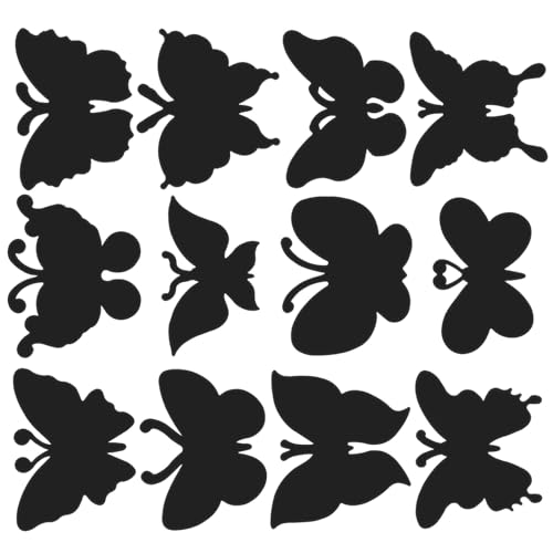 PartyKindom 12 Stück Teiliges DIY Kratzpapier Schmetterling Motive Kindersicheres Bastelpapier aus Hochwertigem Material Fördert Kreativität und Hand auge koordination für Dekoration und von PartyKindom