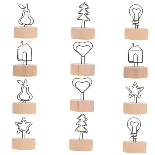 PartyKindom 12 Stück Teiliges Holz Memo Clip mit Stabilem Sockel Kreative Tischkartenhalter für Notizen Fotos Memo und Namenskarten Vielseitig für Partys DIY Dekoration und Bürogebrauch PartyKindom 12 Stück Teiliges Holz Memo Clip mit Stabilem Sockel Kreative Tischkartenhalter für Notizen Fotos Memo und Namenskarten Vielseitig für Partys DIY Dekoration und Bürogebrauch von PartyKindom
