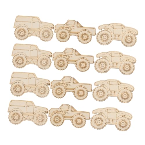 PartyKindom 12 Stück Teiliges Holzscheiben zum Basteln und Dekorieren Langlebiges Naturholz für DIY Projekte Party und Wohnraumdeko Kreative Holzstücke für Handwerkliche Gestaltung von PartyKindom