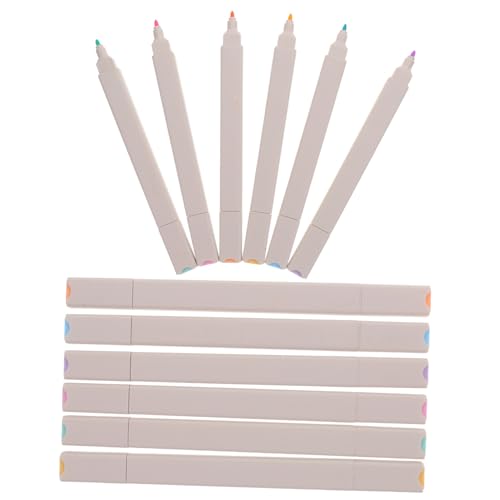 PartyKindom 12 Stück Teiliges Pastell Textmarker Ergonomische Marker Stifte mit Weicher Spitze für Schule Büro und Scrapbooking Leuchtende Farben Angenehmer Griff Langlebig für Tägliche PartyKindom 12 Stück Teiliges Pastell Textmarker Ergonomische Marker Stifte mit Weicher Spitze für Schule Büro und Scrapbooking Leuchtende Farben Angenehmer Griff Langlebig für Tägliche von PartyKindom